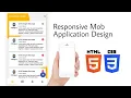 Responsive Mob App Using HTML CSS jQuery