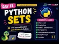 Python Sets in Python Python Tutorial for Beginners 2026 Day 12