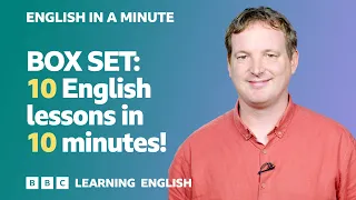 BOX SET: English In A Minute 19 – TEN English lessons in 10 minutes!