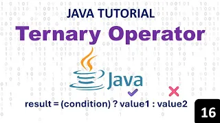 Java Ternary Operator How to Use Conditional Operator for Cleaner Code Java Full Course