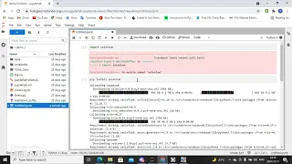 Install Selenium On Jupyter No module named selenium error in jupyter