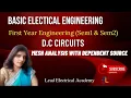 16 problem on mesh analysis with dependent source