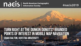 Turn right at the Dunkin Donuts Branded points of interest in mobile map navigation