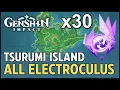 Genshin Impact - ALL 30 Tsurumi Island Electroculus Locations