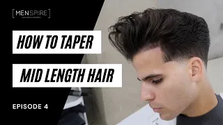 Classic Creative Mid Length Men s Haircut With Taper Tutorial MENSPIRE Ireland Demos