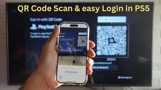 QR Code Scan easy Login in PS5