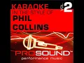 You'll Be In My Heart (Karaoke Instrumental Track) (In the style of Phil Collins)