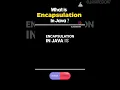 what is Encapsulation in java