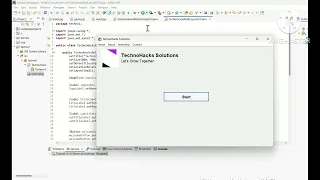 Java GUI Project Welcome App using Swing TechnoHacks Internship