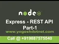 Set up of express nodemon and postman REST API Using Express Part-1 Hindi