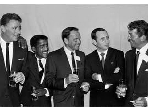 Download MP3 The Rat Pack Performing Live - Frank Sinatra, Sammy Davis Jr, Dean Martin, Johnny Carson 1965