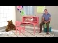 Guidecraft Media Desk Chair Set - Coral
