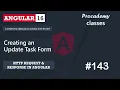 Creating an Update Task Form HTTP Client A Complete Angular Course