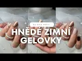 Zimní nehtíky v hnědých tónech 💅🏻❄️ nové barvičky a svetrový efekt | Kate nehty