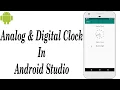 Analog and Digital Clock in Android Studio Android Studio Tutorial 2020 How To