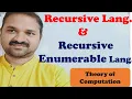 Recursive and Recursive Enumerable language TOC FLAT Theory of Computation