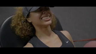 Crystal Westbrooks Squats Train with the King thetransfromationking