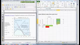 Operation Research 01 Solve Linear Method Using Ms Excel