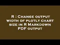 R Change output width of plotly chart size in R Markdown PDF output