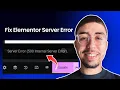 How to Fix Elementor Server Error 500 in WordPress Quick Easy