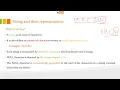 Data Structure Chap - 2 What is String String Representation String Operations