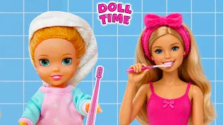 Elsie and Annie Morning Routine with Her Favourite Doll!