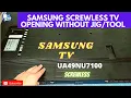 HOW TO OPEN SAMSUNG SCREWLESS TV SAMSUNG SCREWLESS TV DISASSEMBLY