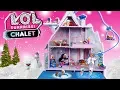LOL OMG Doll Family Moving Routine in Winter Disco Holiday House