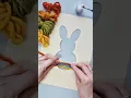 Easy and fun Easter craft idea for kids Bunny craft with yarn Make an Easter bunny decor at home