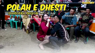 polahe desti bikin aduduh caping gunung