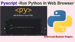How to run Python in your Web Browser using PyScript Will it replace Java Script in Hindi Urdu
