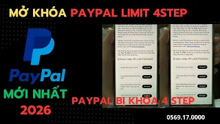 CÁCH MỞ KHÓA PAYPAL BỊ GIỚI HẠN | PAYPAL BỊ KHÓA 5 BƯỚC | CÁCH MỞ KHÓA PAYPAL