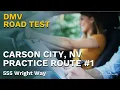 Carson City NV Real DMV Driving Exam Practice Route