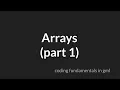 incomplete in 2 3 Arrays Part 1 GameMaker Studio 2