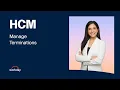 How to Manage Terminations Workday HCM
