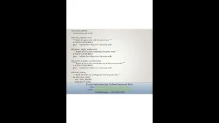 Python Homework Help