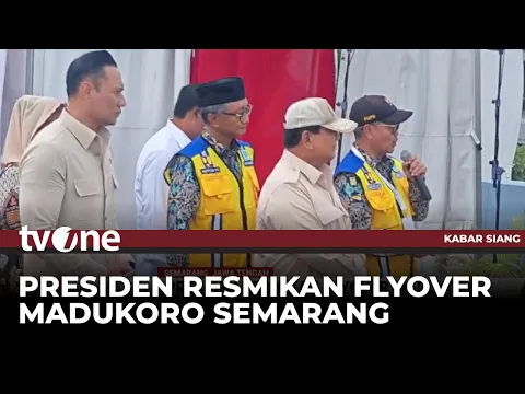 Presiden Prabowo Resmikan Jalan Layang Madukoro Semarang