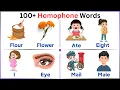 100 Homophones with Meanings Fun Vocabulary Lesson for Kids Easy English Vocabulary Homophones