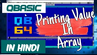 QBasic program to input 10 number from user and display using Array