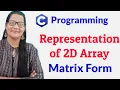 How To Represent 2D Array in Matrix Form C Programming for Beginners