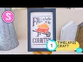 How to Use Sublimation Spray for Reverse Canvas Signs Timelapse w Tutorial