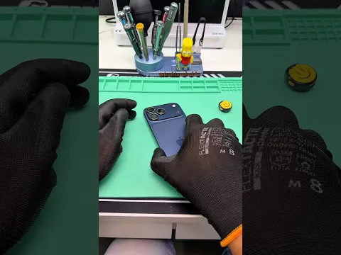 Procedimento de recuperação da tela quebrada original do iPhone 17 pro Max   #iphone  #trocadevidro