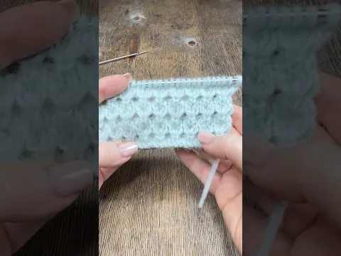 Красивый и очень простой в исполнении узор спицами🧶