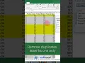 Remove duplicates and leave only the first item