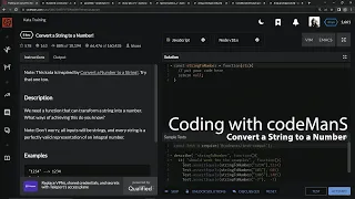 Codewars 8 kyu Convert a String to a Number Javascript