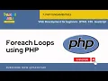 Foreach Loops using PHP