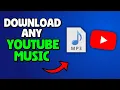 Lagu Hoe YouTube-muziek downloaden als MP3 (2025)