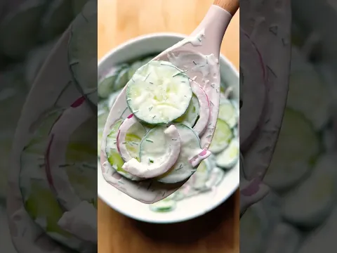 🥒🧅 Ensalada Cremosa de Pepino