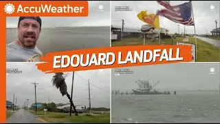Reed Timmer Meets Tropical Storm Edouard at Landfall