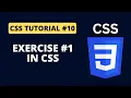 CSS Tutorial - Exercise on border margin padding in CSS